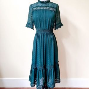 Brach Brach Green Prairie Dress NWOT